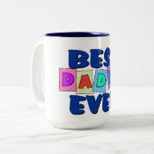 かわいく最も最高のなお父さん ツートーンマグカップ (正面左)