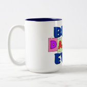 かわいく最も最高のなお父さん ツートーンマグカップ (左)