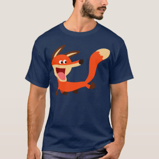 かわいく有害な漫画のキツネのTシャツ Tシャツ