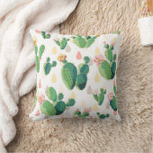 かわいく水気が多く美しいサボテンの枕 クッション (ブランケット)