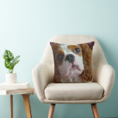 かわいく無頓着なチャールズ王スパニエル犬のクッションの枕 クッション (椅子)