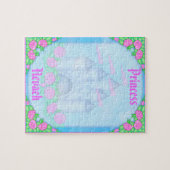 かわいく王室のなプリンセスの城のカスタマイズ可能なパズル ジグソーパズル (横)