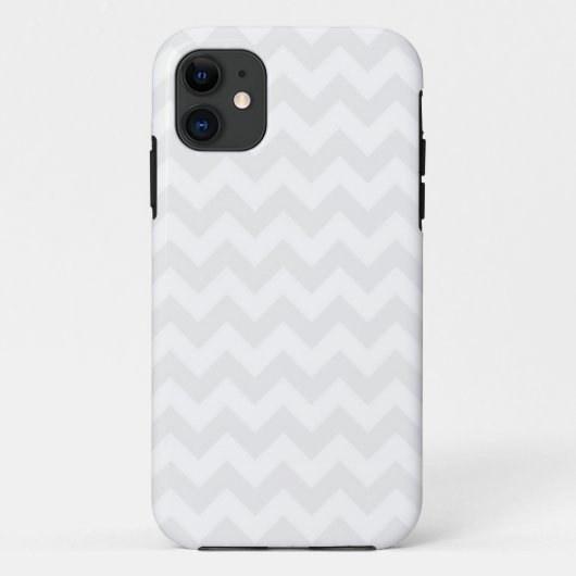 かわいく白いおよび灰色のシェブロンパターンiPhone 5の箱 Case-Mate iPhoneケース (裏面)