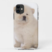 かわいく白いチャウチャウの子犬の小犬 Case-Mate iPhoneケース (裏面)