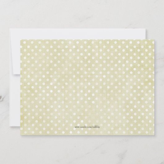 かわいく白いレースのコルセットのランジェリーのブライダルシャワー 招待状 (裏面)