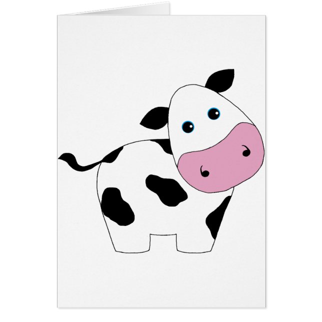 かわいく白い牛 (正面)