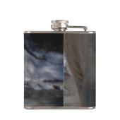 かわいく白い白くま フラスク (裏面)