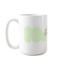 かわいく真新しいタイポグラフィは一流の文字のマグを加えます