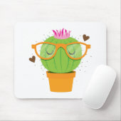 かわいく真面目なサボテン マウスパッド (マウス)