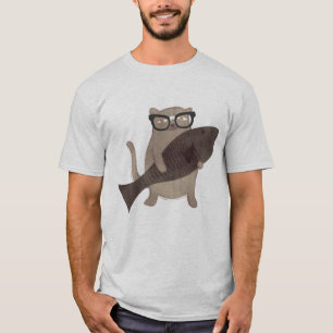 かわいく真面目な猫のTシャツ Tシャツ
