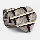 かわいく眠いCAT ネクタイ (ロール)