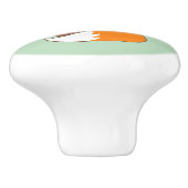 かわいく眠く小さいキツネ セラミックノブ (側面)