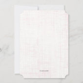 かわいく粋な医学の看護専門学校の卒業生 招待状 (裏面)