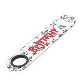 かわいく航海のないかりパターンモノグラム スピード栓抜き (正面アングル)