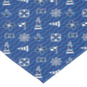 かわいく航海のな波パターン テーブルクロス (アングル)