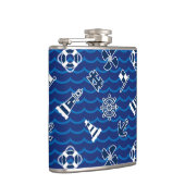 かわいく航海のな波パターン フラスク (右)