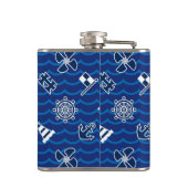 かわいく航海のな波パターン フラスク (裏面)