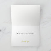 かわいく色彩の鮮やかなレモンプリントの挨拶状 カード (内部)