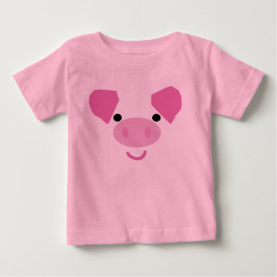 かわいく豚のようなTシャツ ベビーTシャツ