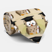 かわいく賢いフクロウの卒業生 ネクタイ (ロール)