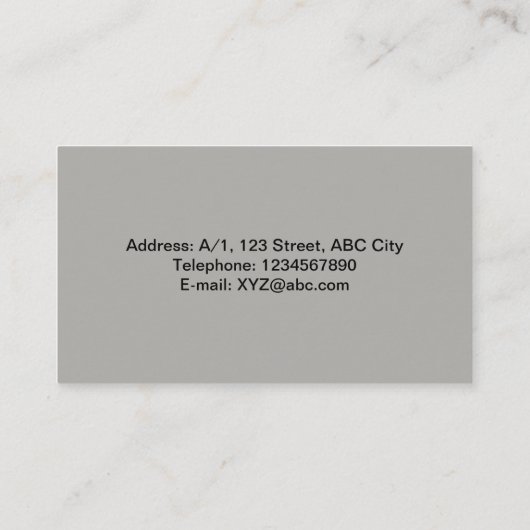 かわいく賢いフクロウの曼荼羅の落書きのHennaパターン 名刺 (裏面)