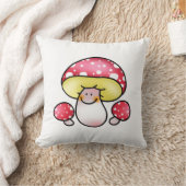 かわいく赤いきのこ クッション (ブランケット)