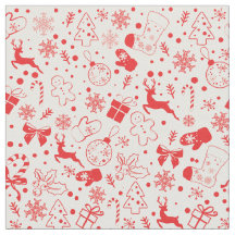 かわいく赤いクリスマスのシカパターン-クリスマスのギフト