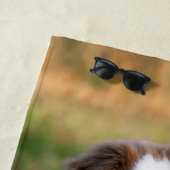 かわいく赤い三オーストラリアの羊飼い犬の子犬の写真/ ビーチタオル (インサイチュ)