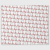 かわいく赤い聴診器ナース ラッピングペーパー (フラット)