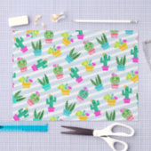 かわいく鉢植えなかわいいのSucculents及びサボテン 薄葉紙 (クラフト)