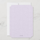 かわいく青いですかピンクのフクロウの性は招待を明らかにします 招待状 (裏面)