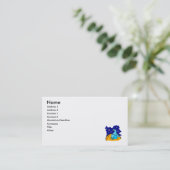 かわいく青い火星人 名刺 (スタンド正面)