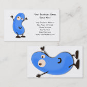 かわいく青い豆モンスター 名刺 (正面/裏面)