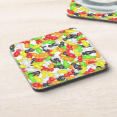 かわいく風味がよいゼリーのベビー甘いキャンデーの御馳走 コースター (左側)