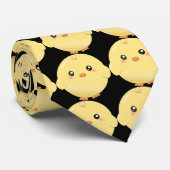 かわいく黄色いひよこ ネクタイ (ロール)