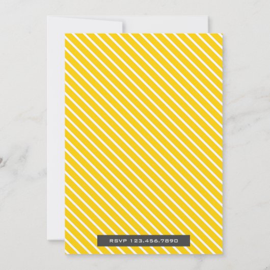 かわいく黄色いゴム製アヒルのベビーシャワーの招待状 招待状 (裏面)