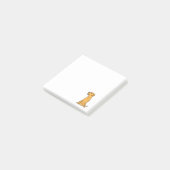 かわいく黄色いラブラドル・レトリーバー犬の小犬の芸術 ポストイット (アングル)