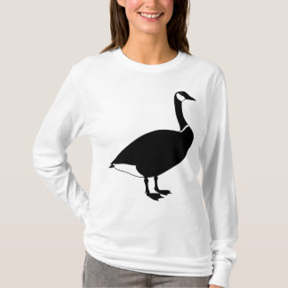 かわいく黒いカナダのガチョウ Tシャツ