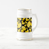 かわいく黒いゴム製アヒル ビールジョッキ (正面右)