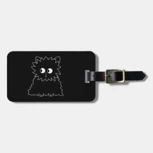 かわいく黒いペルシャ ラゲッジタグ