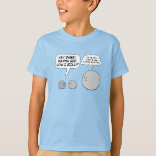 かわいく、おもしろいで小さい大きい石 Tシャツ
