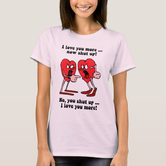 かわいく、おもしろいなバレンタインデー Tシャツ (正面)