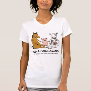かわいく、おもしろいな抱擁家畜 Tシャツ