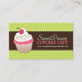 かわいく、お洒落なカップケーキのベーカリーの名刺 名刺
