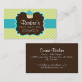 かわいく、お洒落なカップケーキの名刺 名刺 (正面/裏面)