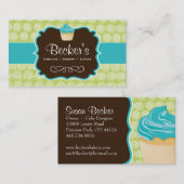 かわいく、お洒落なカップケーキの名刺 名刺 (正面/裏面)