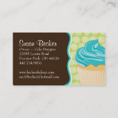 かわいく、お洒落なカップケーキの名刺 名刺 (裏面)