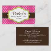 かわいく、お洒落なベーカリーの名刺 名刺 (正面/裏面)