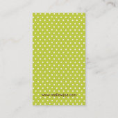 かわいく、お洒落な名刺 名刺 (裏面)