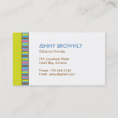 かわいく、お洒落な名刺 名刺 (裏面)